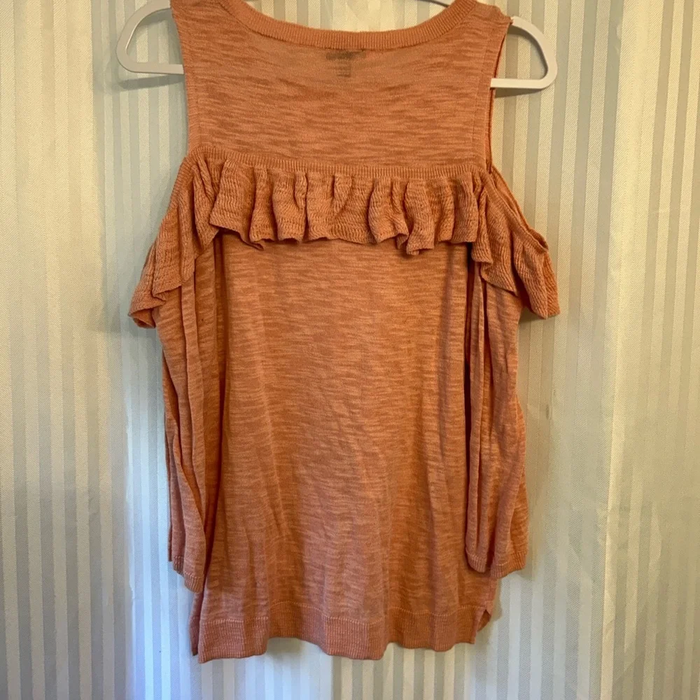 Express Cold Shoulder Ruffle Sweater - Picture 5 of 5
